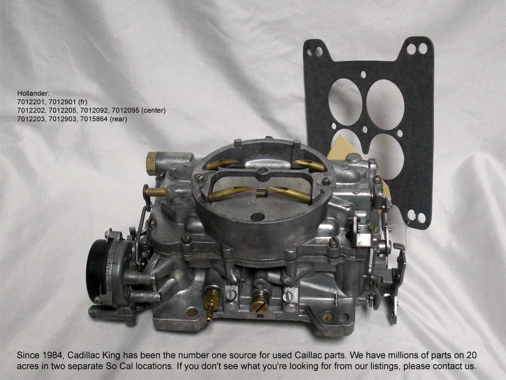 1958 CADILLAC OEM 4 BARREL CARBURETOR - REBUILT (image for) 1958 CADILLAC OEM 4 BARREL CARBURETOR - REBUILT